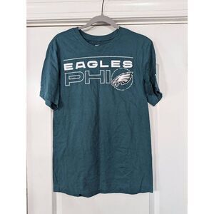 The Nike Tee Philadelphia Eagles T-shirt men's size‎ small green fanatic fan S/S